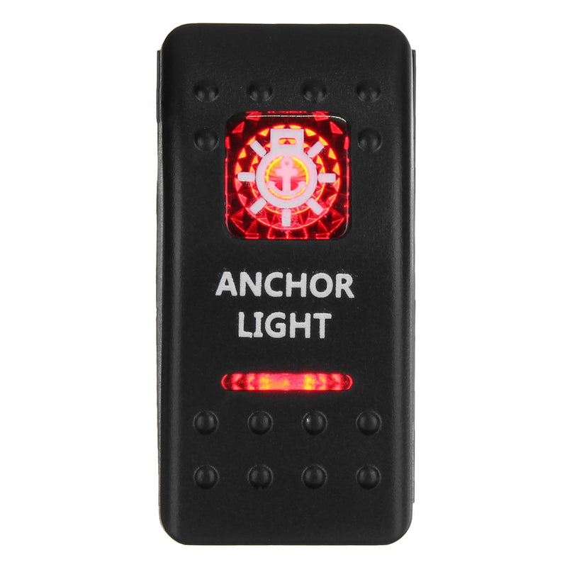 12V-24V SPST ON-OFF Red LED Light Rocker Switch Boat Car Caravan Waterproof