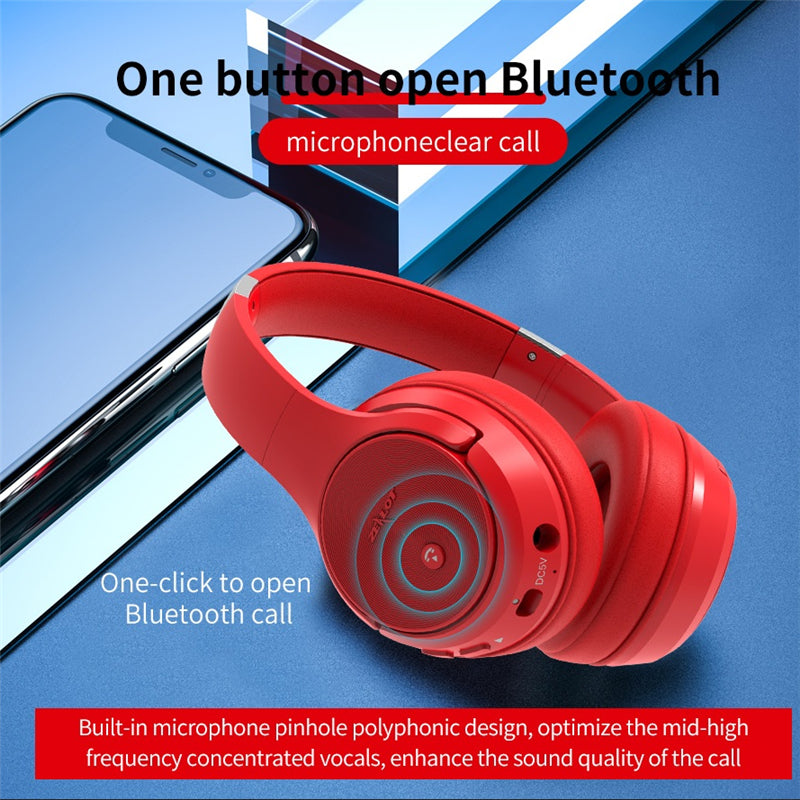 ZEALOT Enthusiast B36 bluetooth Headphone New Active Noise Reduction ANC Foldable Deep Bass Headset With Mic TF Card
