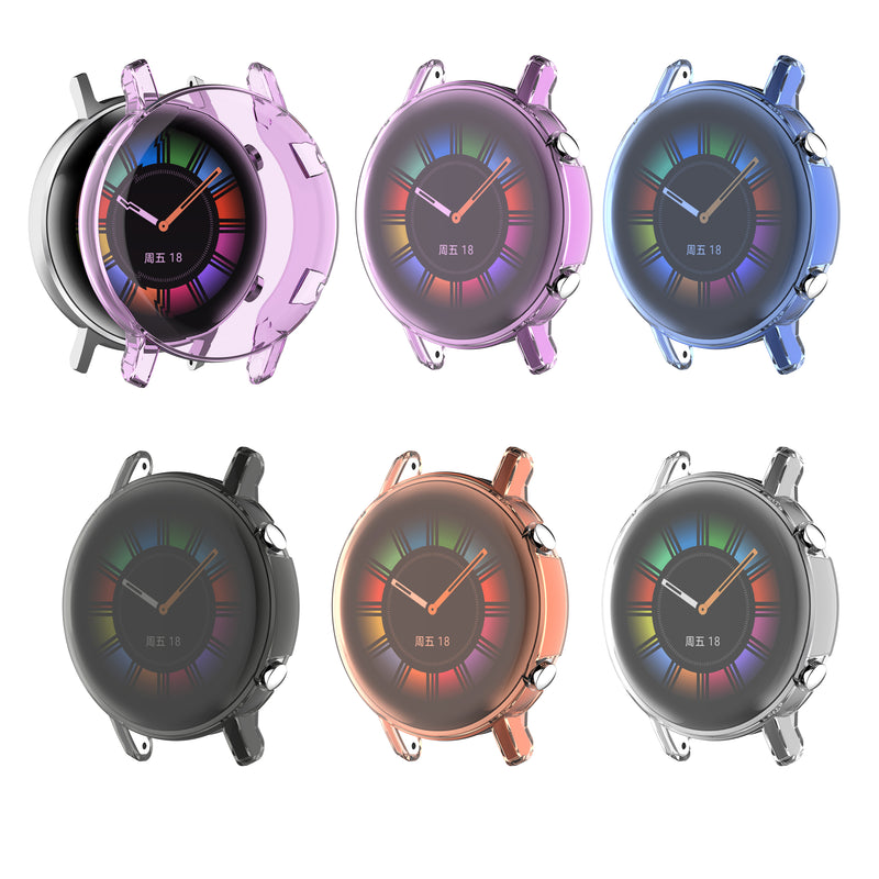 Bakeey Full Screen Cover Multi-color Transparent Watch Screen Protector Watch Cover for Huawei Watch GT2 42mm Smart Watch