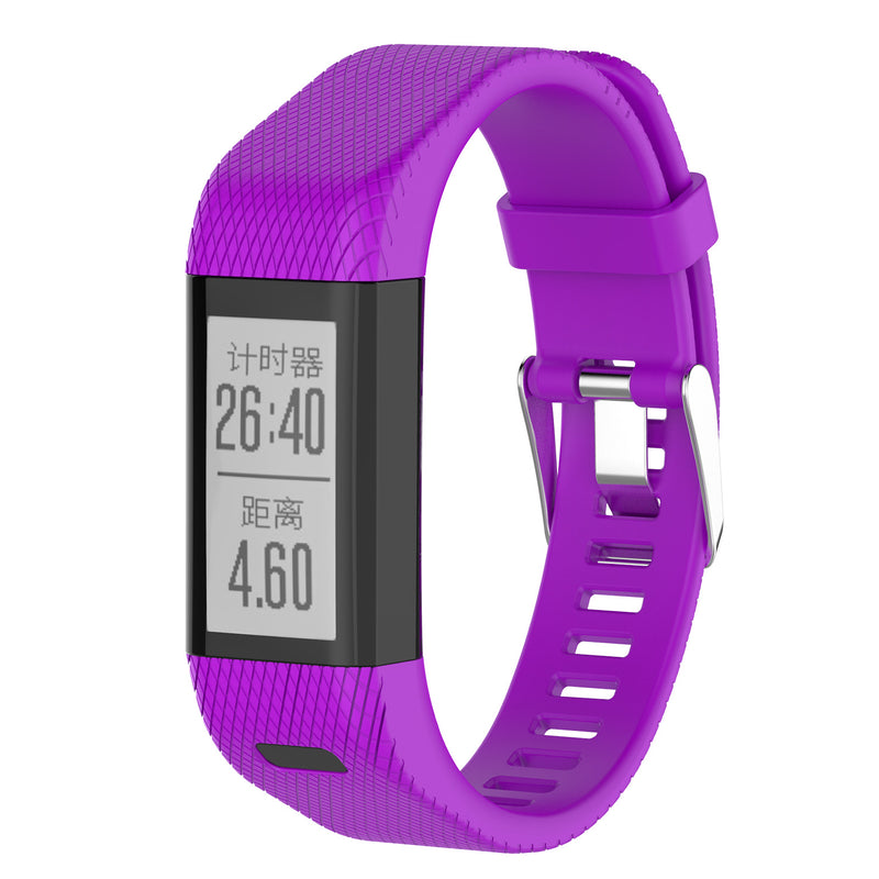 Bakeey Texture Silicone Replacement Strap Smart Watch Band For Garmin Vivosmart HR+/Approach X10/X40