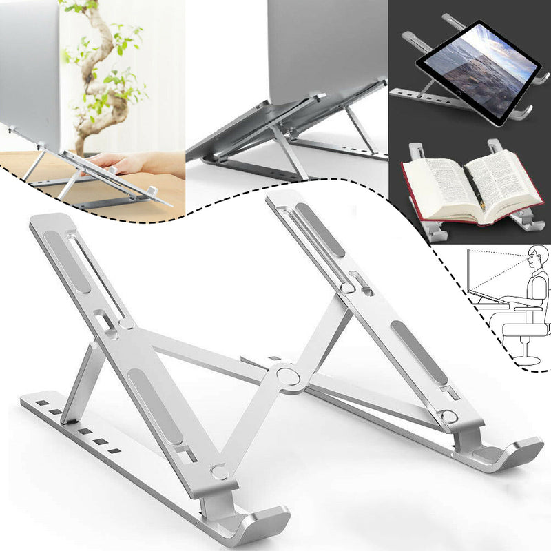 Aluminum Alloy Tablet Bracket Mount Foldable Portable Laptop Stand Holder Rack Pad Holder