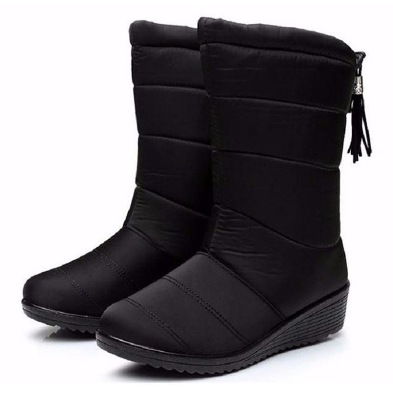 Women's Winter Outdoor Snow Boots Waterproof Rain Boots Non-Slip Keep Warm Thick Fluff