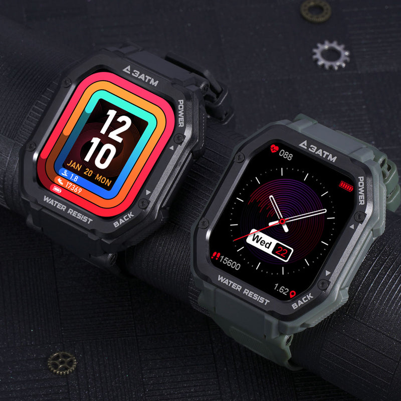 [50 Days Standby]Kospet Rock 1.69 Inch Large Screen Heart Rate Blood Pressure SpO2 Monitor 20 Sport Modes bluetooth 5.0 Three-proof Outdoor Smart Watch