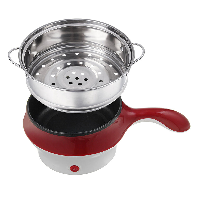 300W 220V Multifunction Cooker Non Sticky Pan Fried Steam Double-Layer Cooker Mini Electric Pot Pan Fry