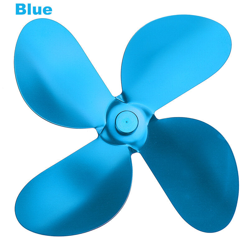 4 Fireplace Fan Blades For Thermal Fire Heater Power Wood Stove Fan Household Eco