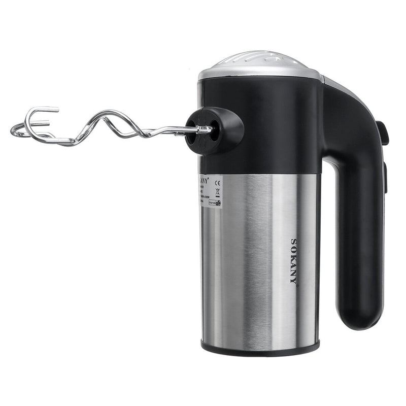 800W Kitchen Electric Hand Mixer with 5 Speeds, Whisk with Egg Beater, Dough Hook - Speeds Beater