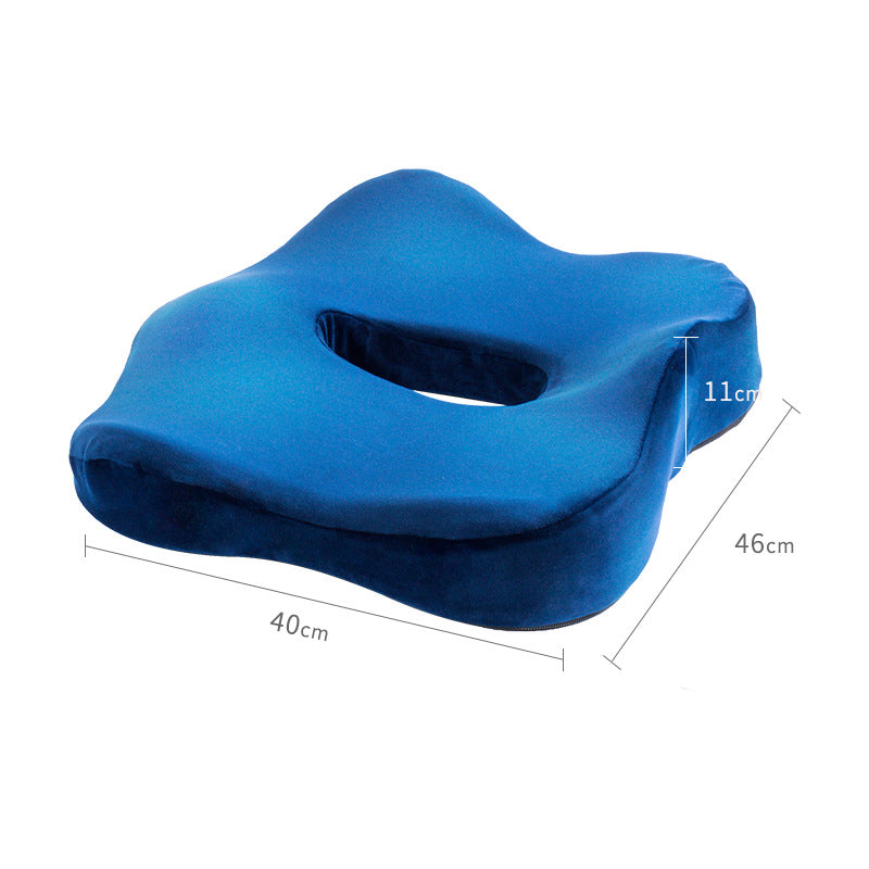 Decompression Memory Foam Cushion Winter Office Butt Cushion Butterfly Non-slip Plush Cushion For Home Office