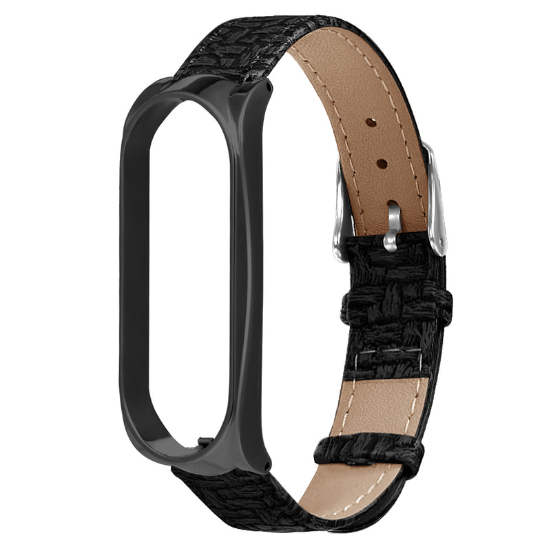 Bakeey Buckle Metal Shell Braided Pattern Belt Watch Band Watch Strap for Xiaomi Miband 5 Miband 5 NFC Non-original