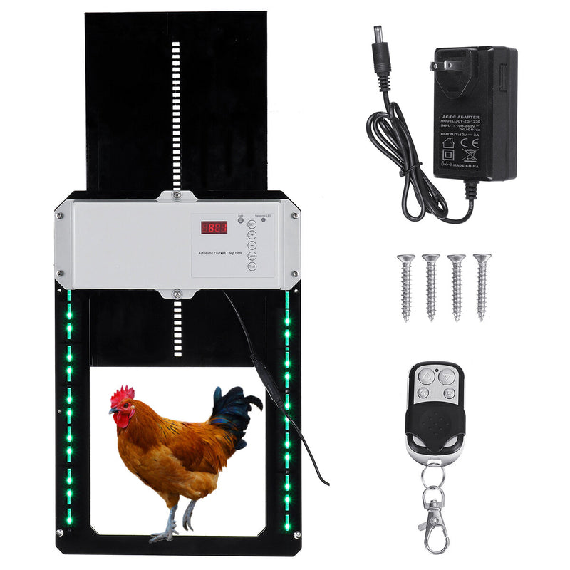 Automatic Chicken Coop Door Light-sensitive Automatic Puppy House Door High Quality And Practical Chicken Pets Supplies Dog Cages