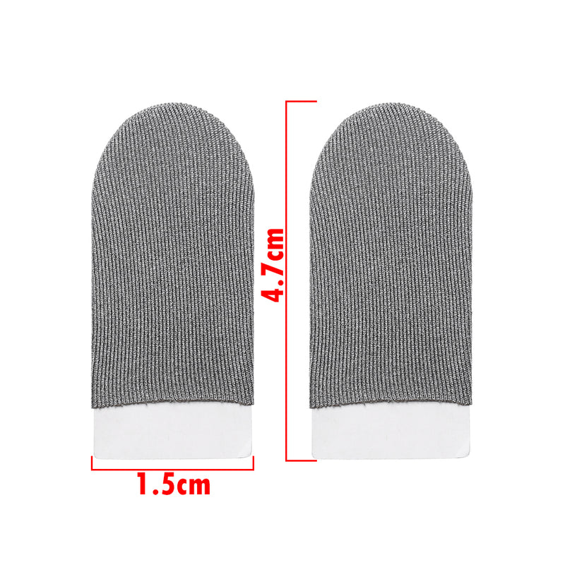 Bakeey 1 Pair Breathable Game Controller Finger Touch Screen Gloves Sweat Proof Gaming Finger Gloves Non-Scratch Sleeve Sensitive Nylon Mobile Touch for PUBG Mobile Game