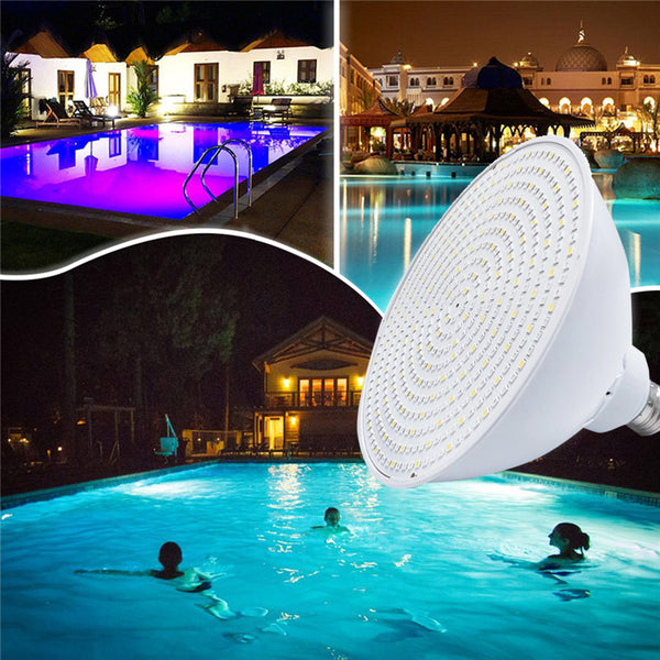 AC120V E27 45W RGBW LED Underwater Bulb Lamp Remote Control Waterproof Color Change Swimming Pool Light