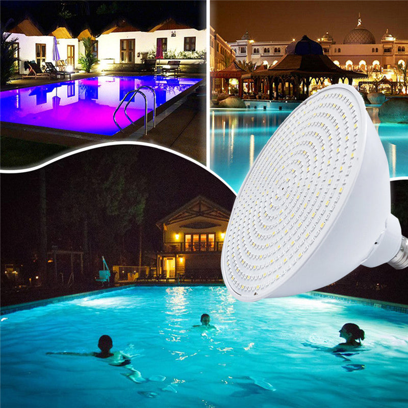 AC120V E27 45W RGBW LED Underwater Bulb Lamp Remote Control Waterproof Color Change Swimming Pool Light