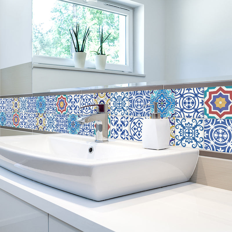 5M PVC Wall Sticker Bathroom Waterproof Self Adhesive Wallpaper Kitchen Mosaic Tile Stickers Decals