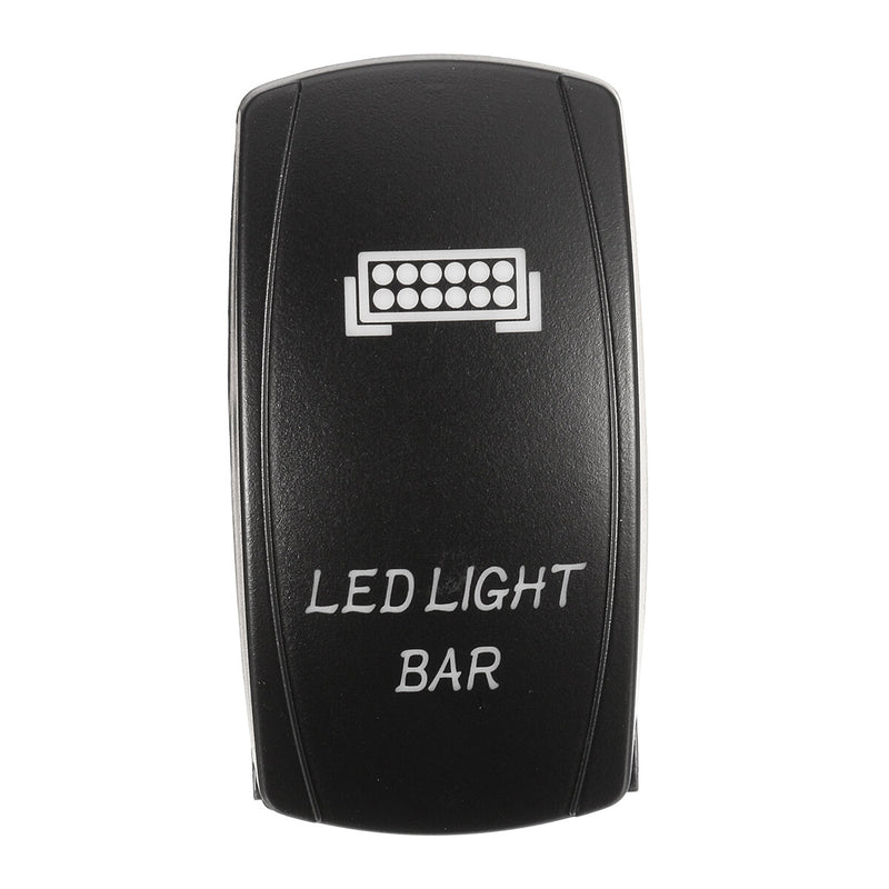 12/24V LED Rocker Switch for Car, Boat, Truck - Blue - Car Boat Light Led Bar Toggle Reverse Rear Light