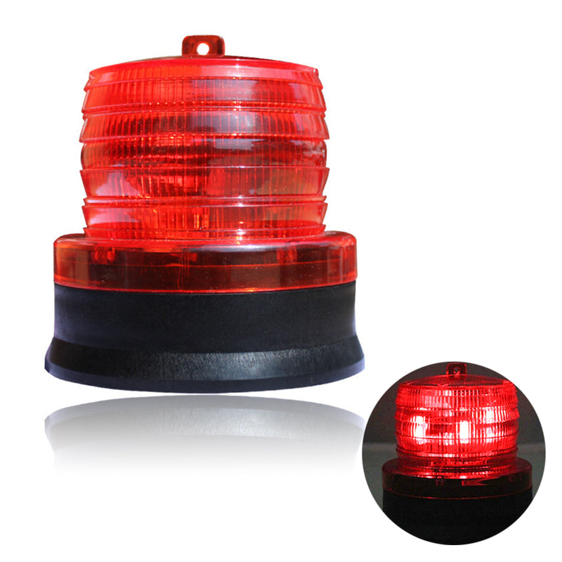 LED Solar Power Car Bus Emergency Warning Strobe Light Beacon Alarm Flash Lamps