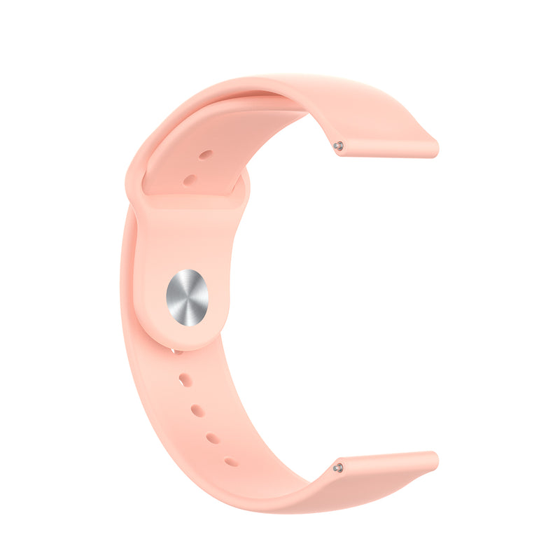 Bakeey 18mm SLR Buckle Silicone Replacement Strap Smart Watch Band For Ticwatch C2 Rose Gold Version