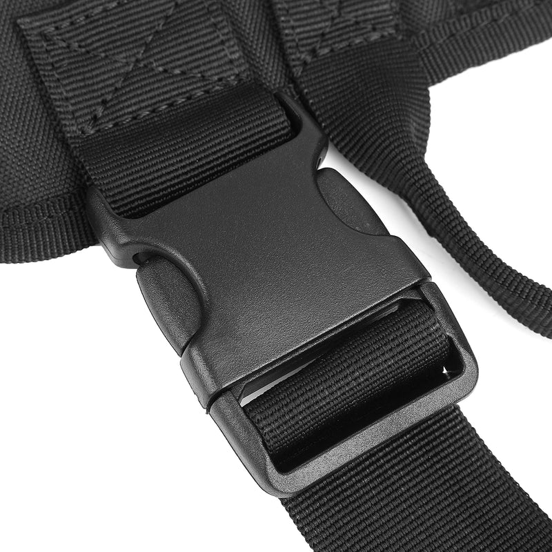 Tactical K9 Dog Military Police Molle Vest Nylon Service Canine Dog Harness XL