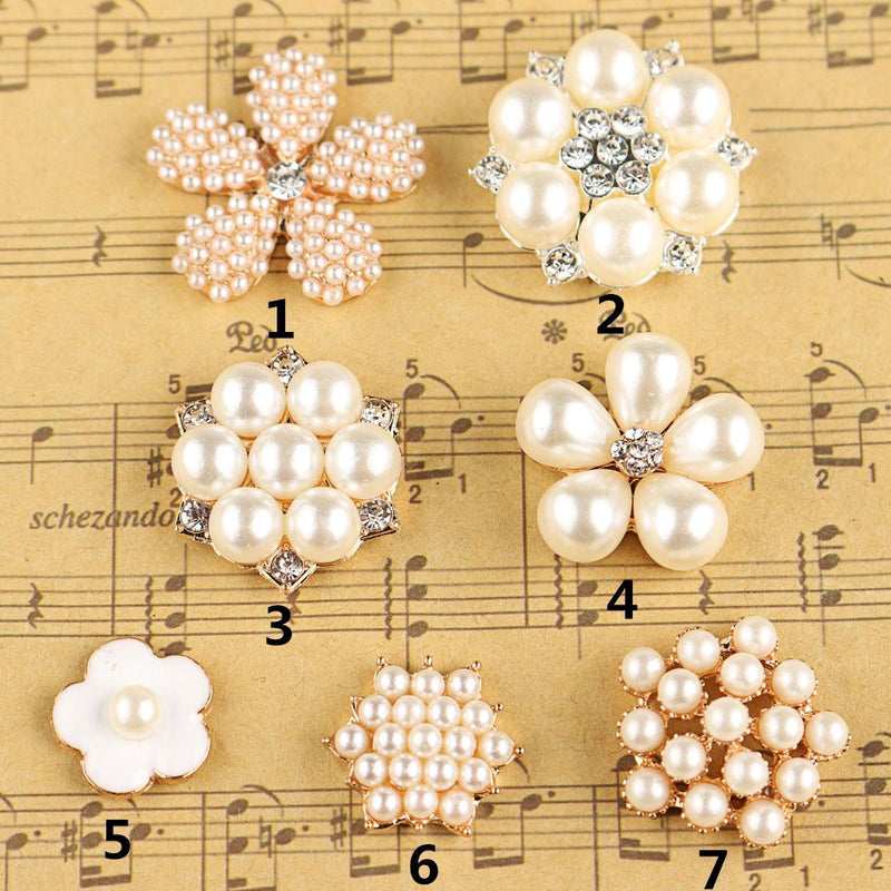 1Pc DIY Pearl Jewelry Accessories Hair Pendant Phone Paste Drill Embellishment