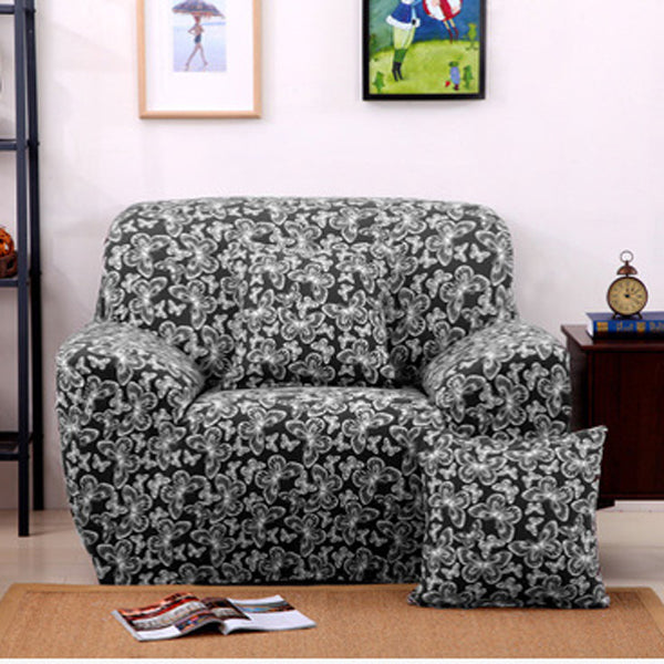 Creative Chair Covers Seater Textile Spandex Strench Flexible Printed Elastic Sofa Couch Cover Furniture Protector With Two Pillow Cases