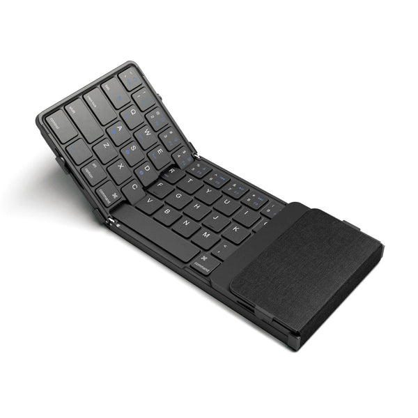 Portable Mini folding Wireless bluetooth 5.1 keyboard with 3 Mode Connection for Windows Android IOS Tablet Phone