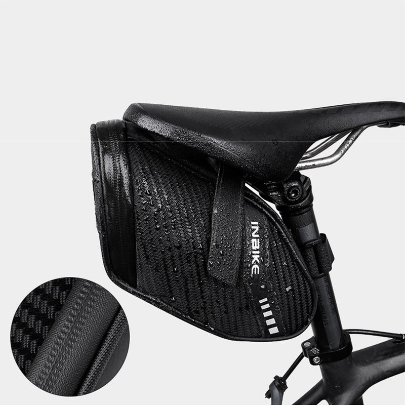 INBIKE Bicycle Saddle Bag With Reflective Warning Strip Waterproof Durable Storage Saddle Bag Rear Cycling Equipment Accessories