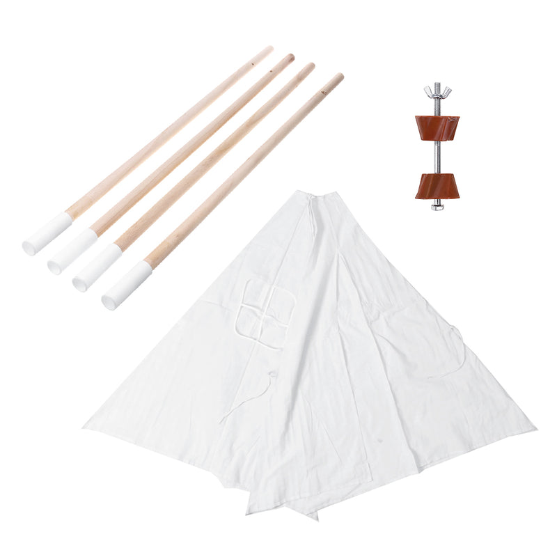 160cm Large Teepee Tent Kids Cotton Canvas Pretend Play House Boy Girls Wigwam Gift