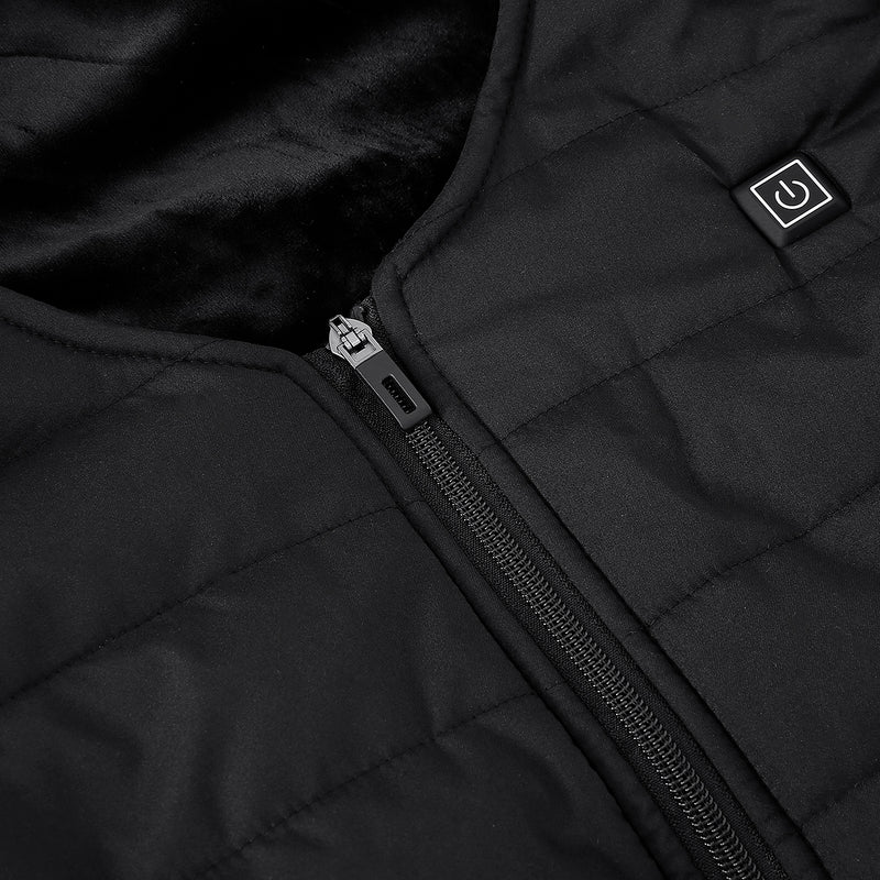 Unisex 9-Heating Zones Electric Vest Heated Jacket USB Warm Up Winter Body Racing Coat Thermal