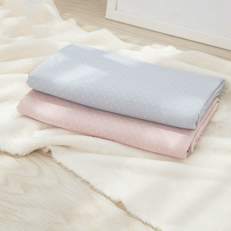 50cmx156cm Eco-friendly Cotton Gauze Fabric Double Layer Sewing Material Fluorescent-free for Diy Making