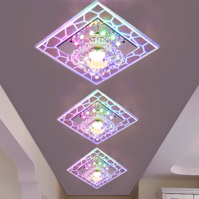 5W 220V 18cm Bright Crystal LED Ceiling Light Fixture Pendant Aisle Hallway Lamp - Lights Lamps