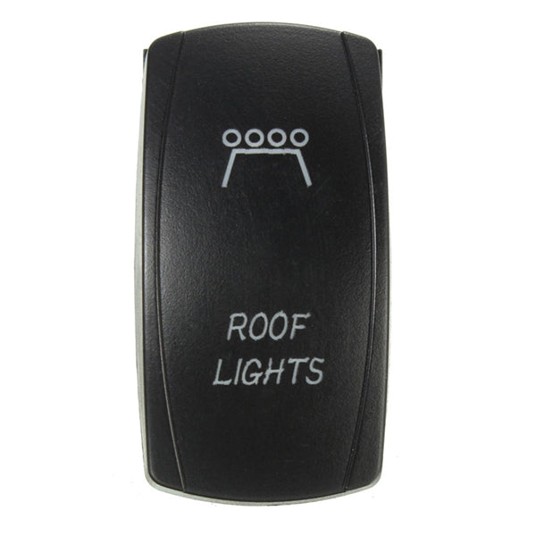 12V 24V 20A Waterproof Toggle Switch with Blue LED Light for Cars and Boats - 5 Pin Bar Rocker Car Boat