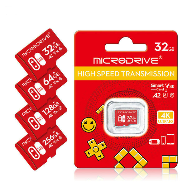 Microdrive TF SD Card 256GB 128GB 64GB 32GB Flash Memory Card C10 High-speed SDXC SDHC Card for Game Console Camera Driving Recorder Phone