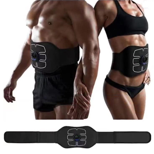 Electric ABS Abdominal Belt Smart Body Massager Portable Lightweight Lazy Muscle Training Fitness Equipment for Home Gym