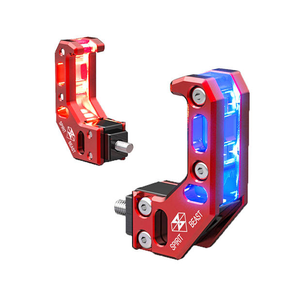 DC12V 0.5W Motorcycle Helmt Hook With LED Light Lamp Casque Clasp Clip Red