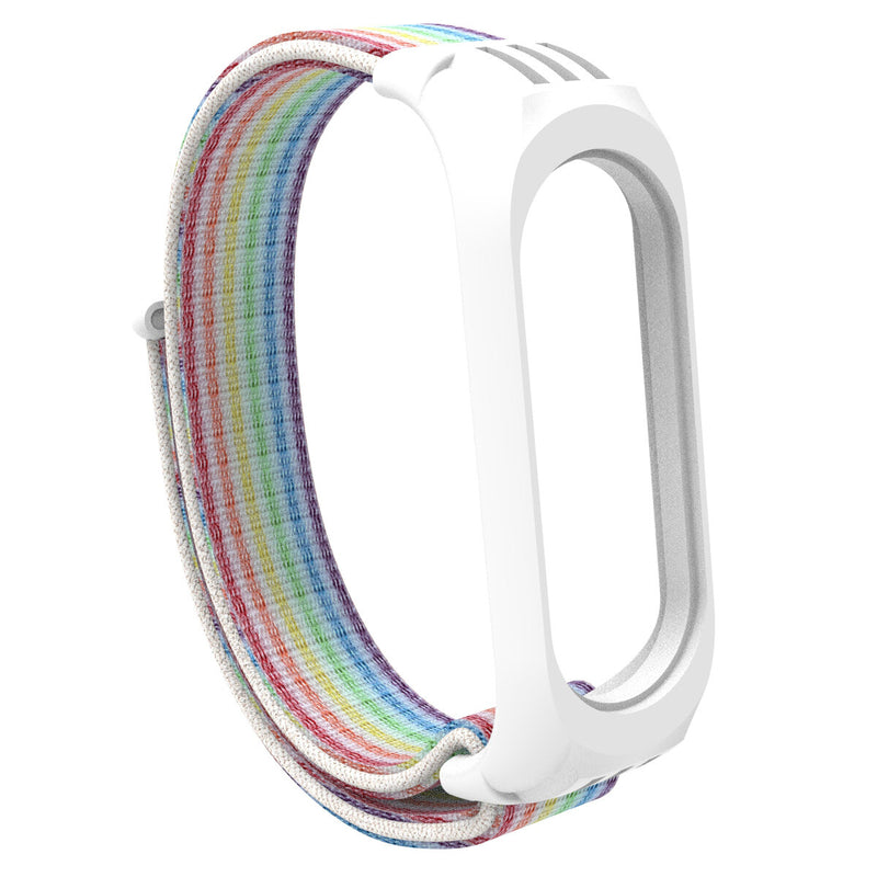 Holdmi 2-IN-1 Comfortable Nylon Watch Strap Band + TPU Watch Case Cover Replacement for Xiaomi Mi Band 5 / Xiaomi Mi Band 4 / 3 Non-original