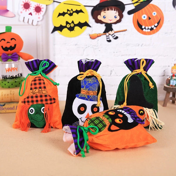 Halloween Children Chocolate Candy Packaging Bag Velvet Gift Bag
