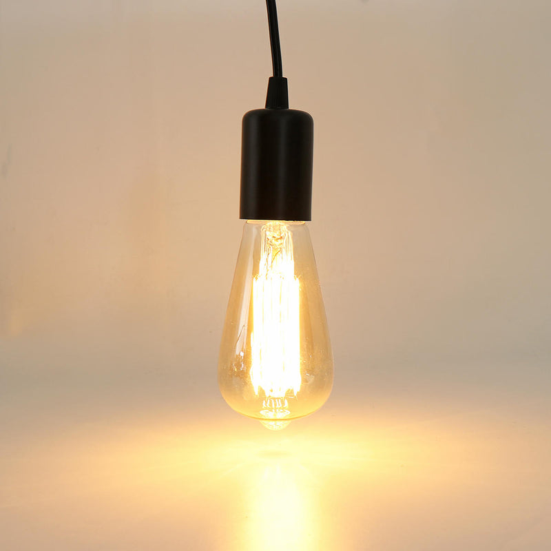 4 Heads E27 Modern LED Chandelier Adjustable Pendant Lamp Ceiling Light Bulb