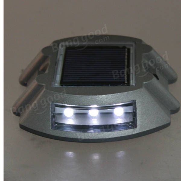 Solar Power White 6LED Road Driveway Pathway Stair Lights