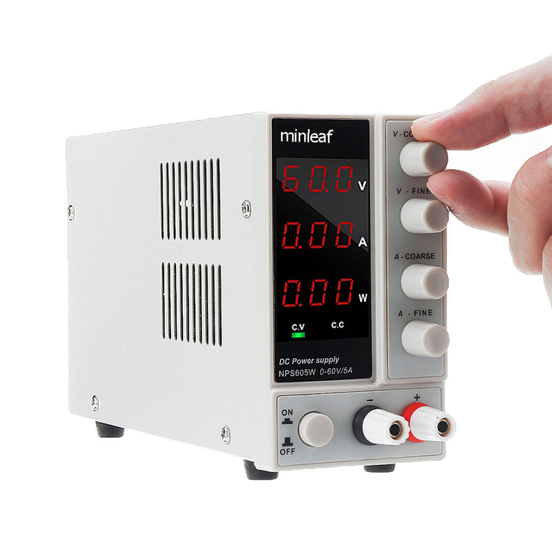 Minleaf NPS605W 110V/220V 0-60V 0-5A Adjustable Digital DC Power Supply 300W Regulated Laboratory Switching Power Supply