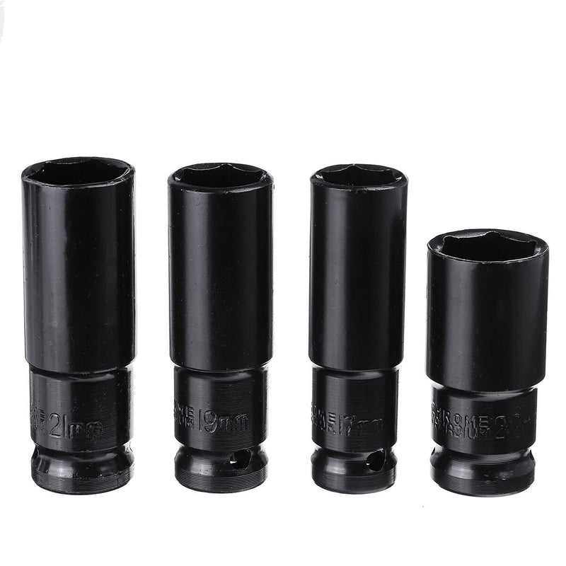 17-22m Impact Socket Set Sleeve Hexagonal Pneumatic Long Heavy Tire Sleeve Head For Lithium Electric Wrench Hand Tool