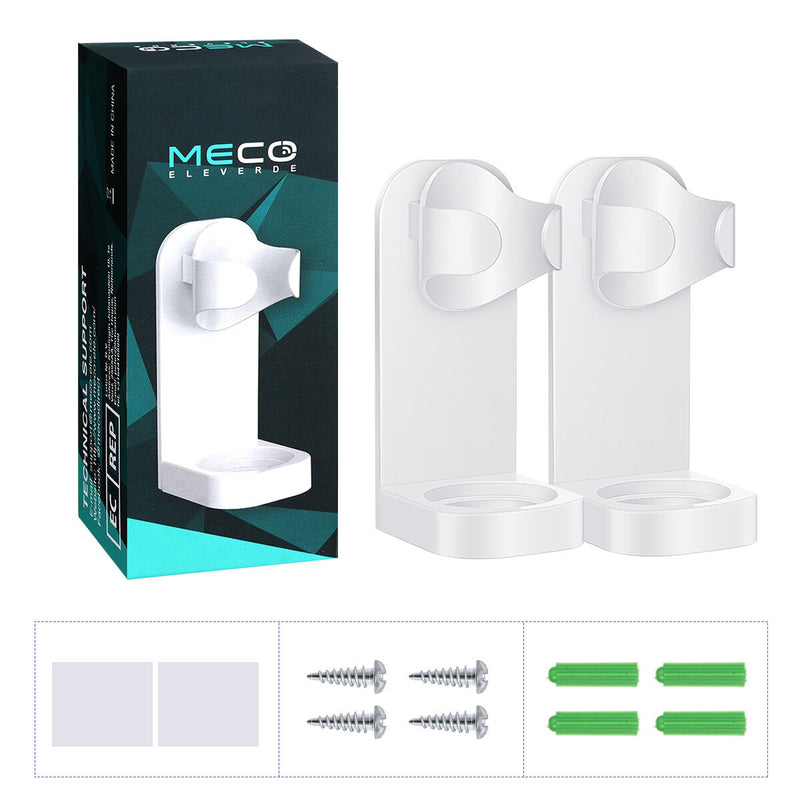 MECO ELEVERDE 2Pcs Creative Traceless Stand Rack Toothbrush Organizer Electric Toothbrush Wall-Mounted Holder Space Saving Bathroom Accessories