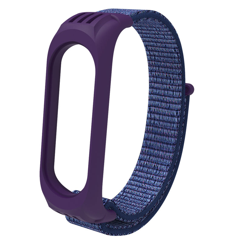 Holdmi 2-IN-1 Comfortable Nylon Watch Strap Band + TPU Watch Case Cover Replacement for Xiaomi Mi Band 5 / Xiaomi Mi Band 4 / 3 Non-original