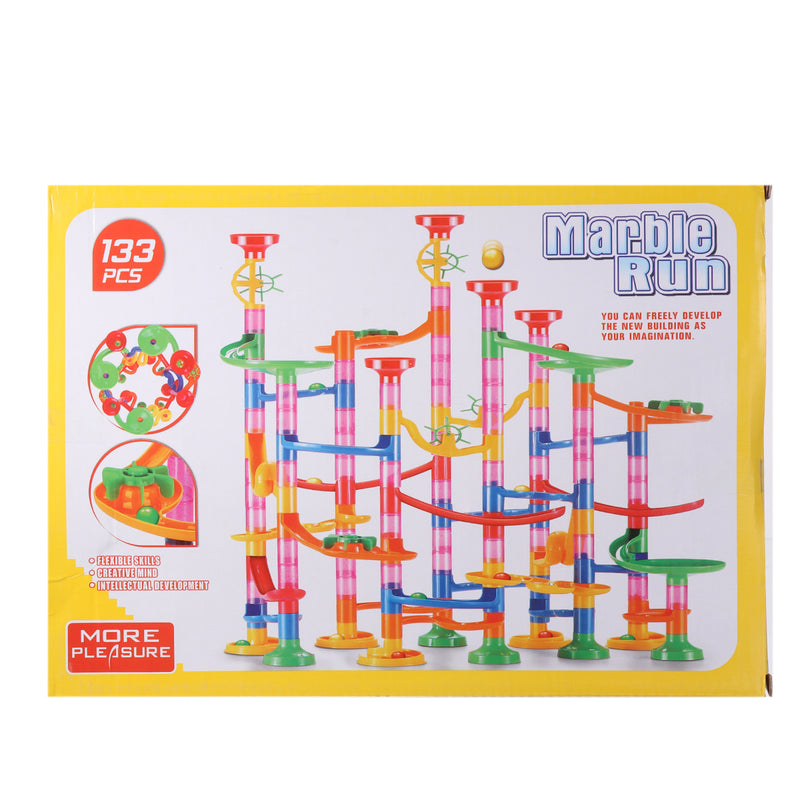 133 PCS DIY Ball Track Building Pipe Blocks Toys For Children Construction Race Run Pipeline Block Educational Toy Game