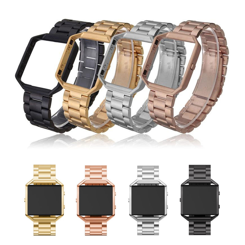 Bakeey Steel Metal Frame Watch Case Cover Frame Watch Band For Fitbit Blaze Watch