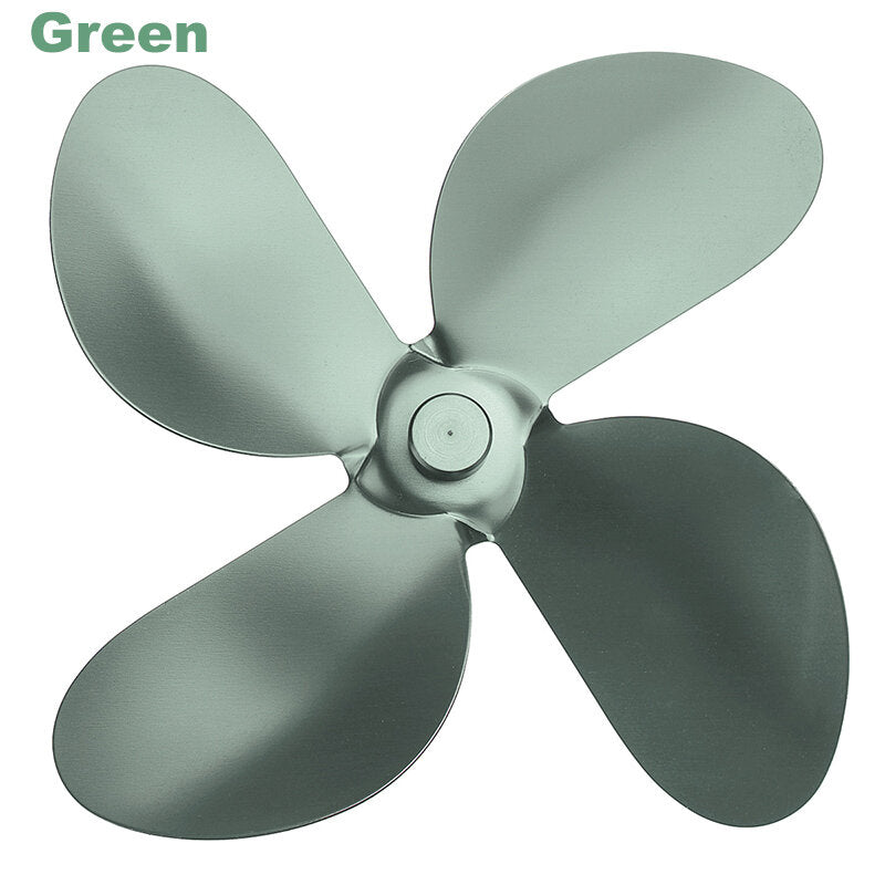 4 Fireplace Fan Blades For Thermal Fire Heater Power Wood Stove Fan Household Eco