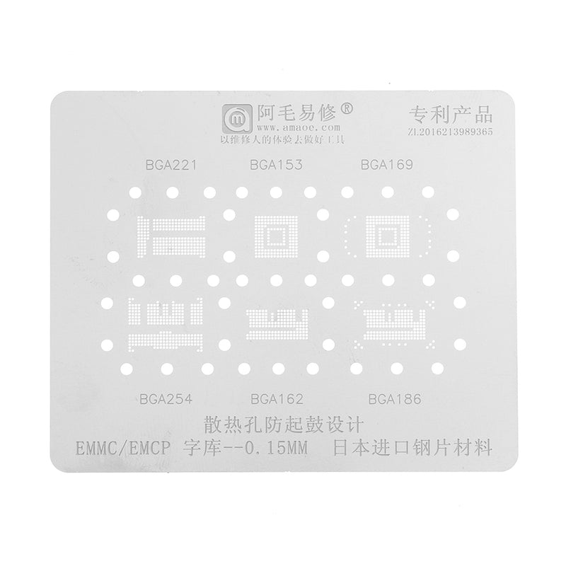 Steel Maintenance Mesh Tin Plant Steel Net Repair Tool for BGA153 162 169 186 221 EMCP EMMC