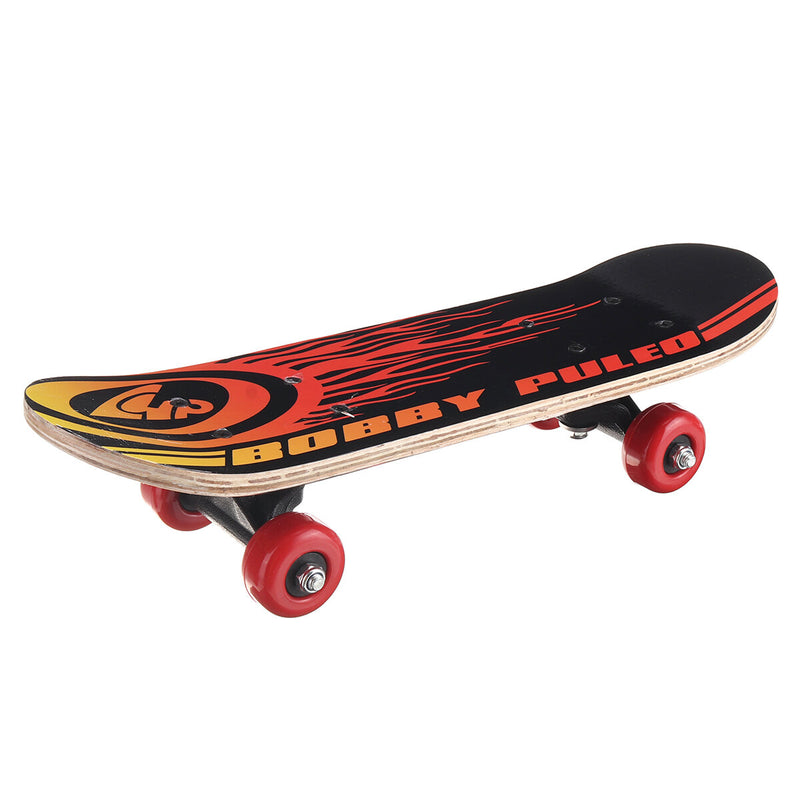 17inch 7-layer Children Skateboard Chinese Maple Decoration Boards Light Wooden Double Rocker Skatebooards