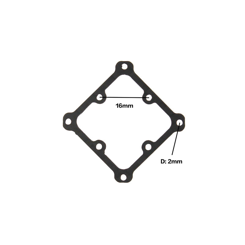 HBFPV Flight Controller Fixing Plate 25.5x25.5mm To 16x16mm M1.2/M2/M3 Mounting Hole Diatemer Carbon Fiber for RC Drone