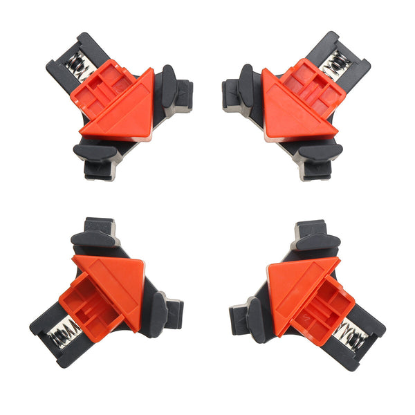 4pcs 90 Degree Corner Clamp Adjustable Right Angle Clamp Woodworking Clip Clamp