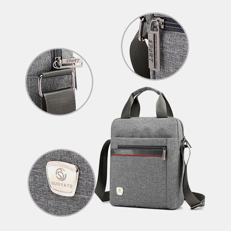 Men Large Capacity Nylon Shoulder Bag Handbag For Outdoor