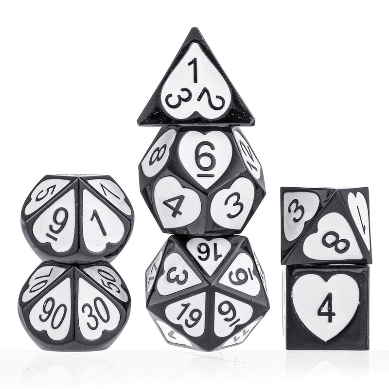7Pcs Zinc Alloy Polyhedral Dices For RPG MTG DND Dungeons Dragons Role Playing Table Games Dice